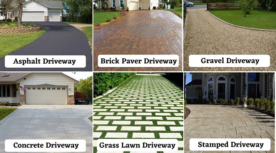 Driveway Cost Based on the Types of Material